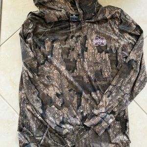 REALTREE CAMO PERFORMANCE Mississippi State long sleeve with hood